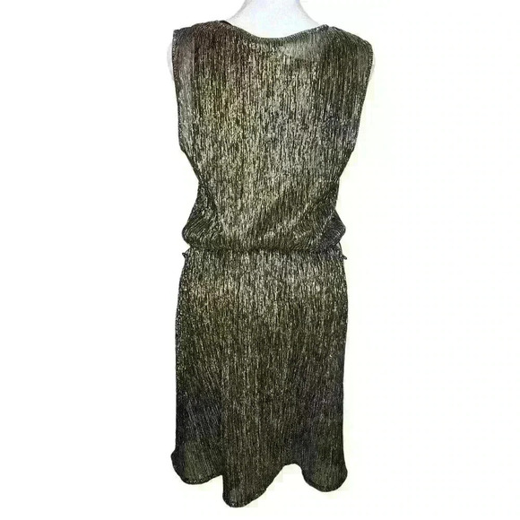 Rock & Republic women's metallic sleeveless knee length dress size small - Picture 2 of 10